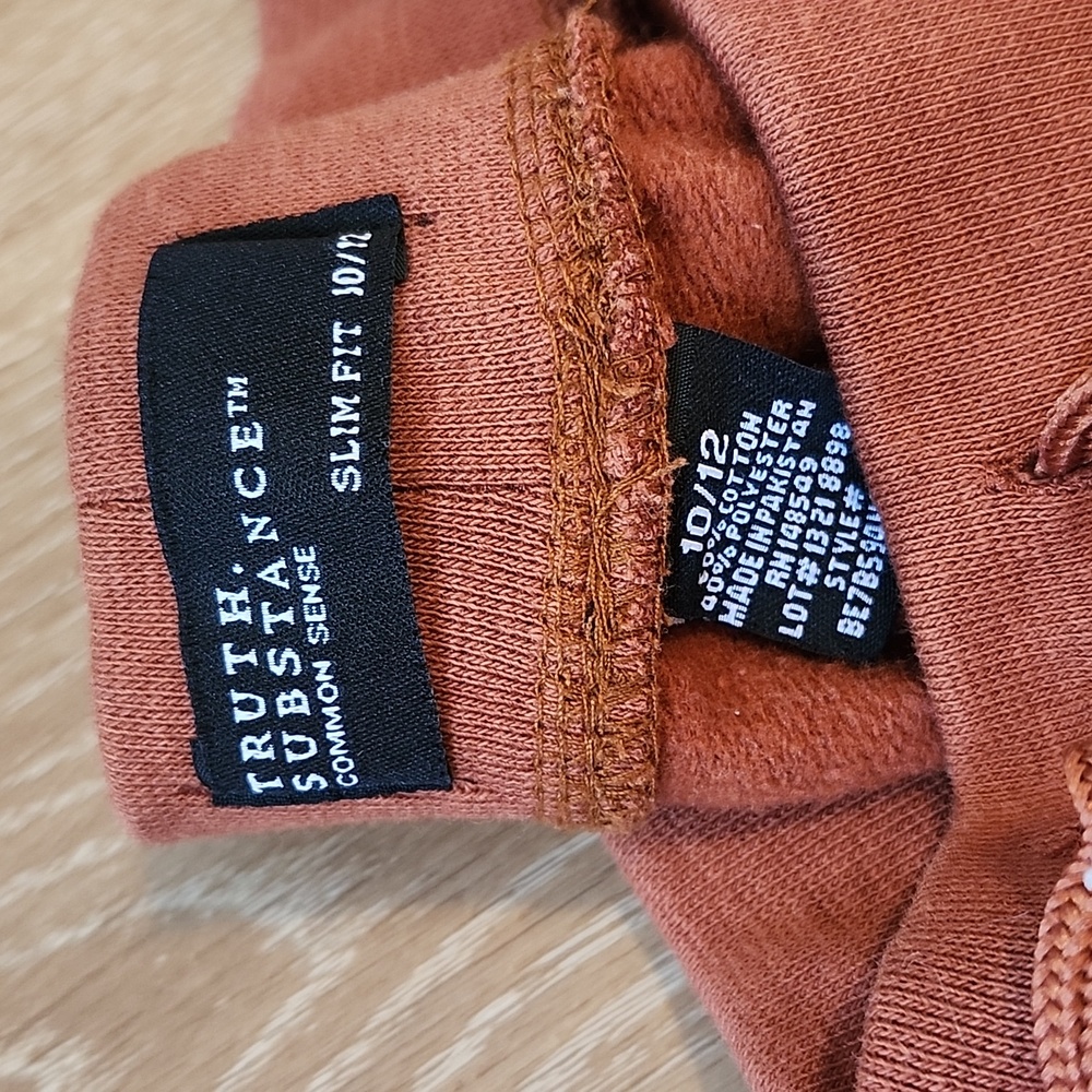 Rust Orange Joggers, Girls 10/12 - Picture 2 of 8